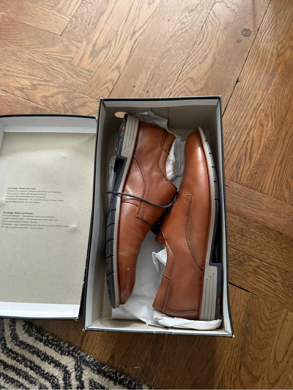 Men's Leather Dress Shoes - Brown US 11- worn once.